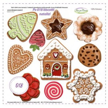 Pannello MINI Ps-018 Biscotti Natalizi Idee Per Creare 25x25cm