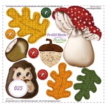 Pannello MINI Ps-025 Riccio Idee Per Creare 25x25cm