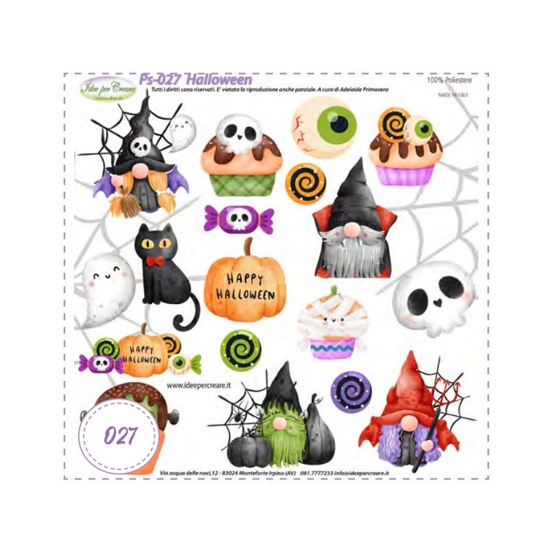Pannello MINI Ps-027 Halloween Idee Per Creare 25x25cm