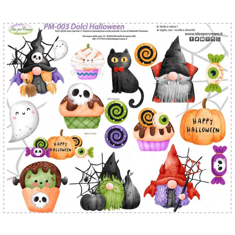 Pannello Halloween Idee per Creare - PM-003 Dolci Halloween