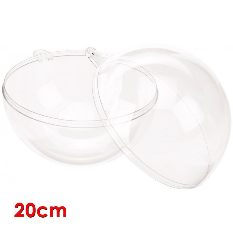 Sfera 20cm Trasparente - Sfera Grande Apribile Diametro 20cm