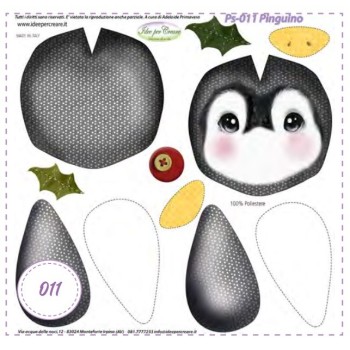 Pannello Pinguino MINI Ps-011 Idee Per Creare 25x25cm Natale