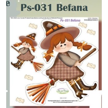 Pannello Befana MINI Ps-031 Idee Per Creare 25x25cm Natale