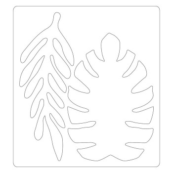 Fustella Foglie Tropicali Sizzix • Bigz Die Doodle Leaves 666028