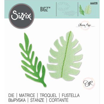 Fustella Foglie Tropicali Sizzix • Bigz Die Doodle Leaves 666028