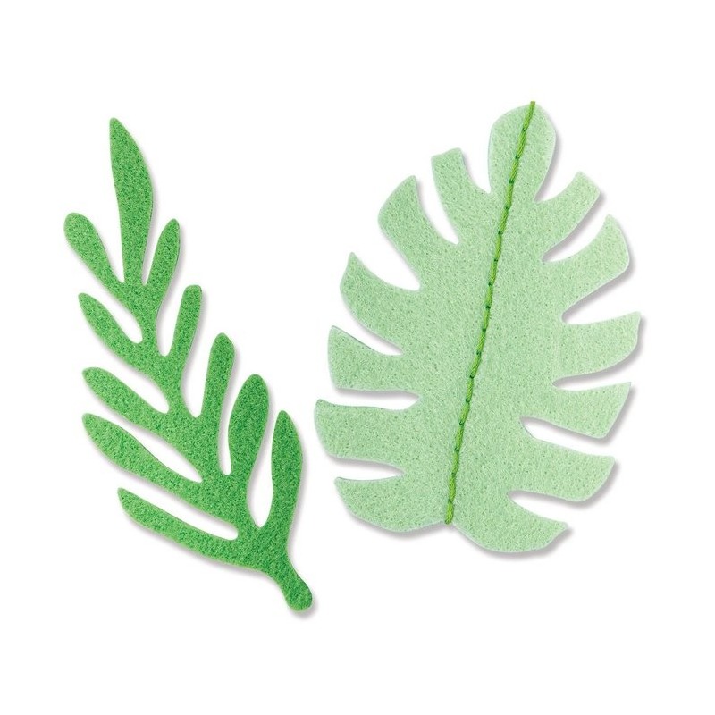 Fustella Foglie Tropicali Sizzix • Bigz Die Doodle Leaves 666028