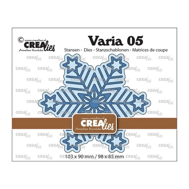 Fustella Fiocco di Neve Crealies • Snowflake Big