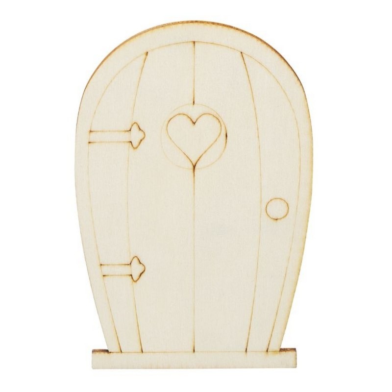 Porta in Legno - 6,4x10x0,3cm Porticina in Legno