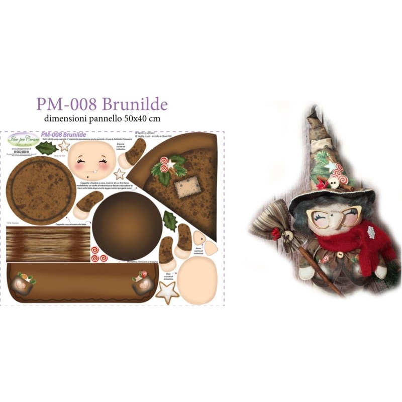 Pannello Befana Brunilde Idee per Creare PM-008