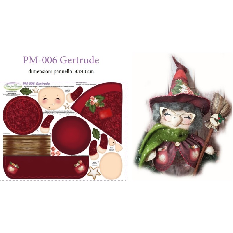Pannello Befana Gertrude Idee per Creare PM-006
