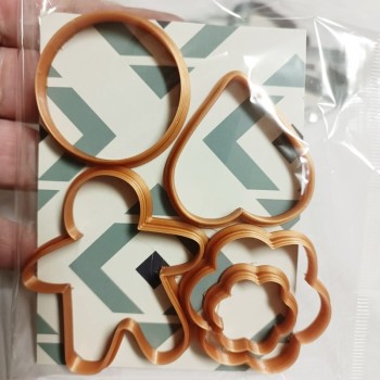 Cutter Rigidi per Tagliare Porcellana Fredda e Paste Modellabili - Set Biscotti