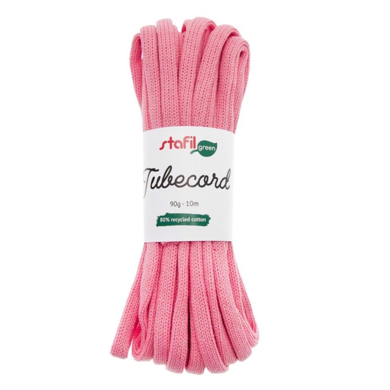 Cordoncino Tubolare TUBECORD Tricotin colore ROSA 10metri