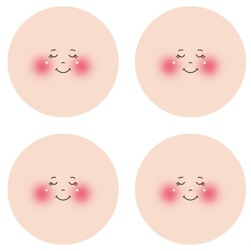 Faccina in Maglina "LISA" - Faccina per sfere Stafil Diametro 4cm
