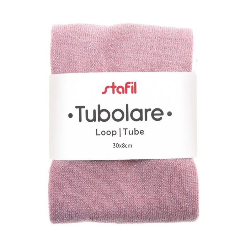 Tubolare Glitter Rosa - 30x8cm - Stafil