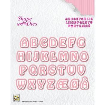 Fustella Alfabeto Nellie Snellen • Shape Dies Alphabet-3 SD080 Fustella Metallica