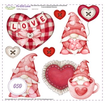 Pannello Love Gnomi Ps-050 Idee Per Creare 25x25cm San Valentino