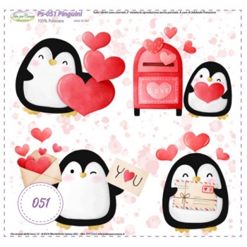 Pannello Pinguini Ps-051 Idee Per Creare 25x25cm San Valentino