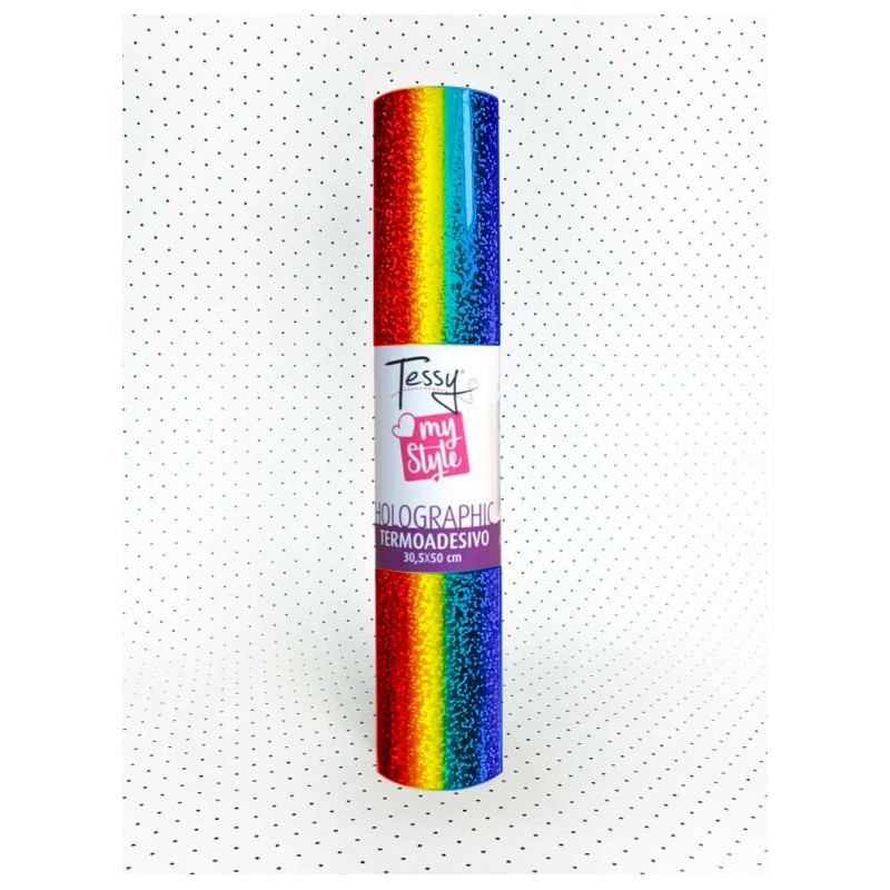 Termoadesivo Oleografico - Vinile Termico Multicolor Metal - Foglio 30,5x50cm - TESSY