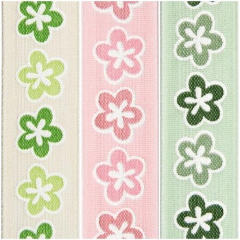 Nastro Fiorellini "Summer" 2,5cm Vendita al Metro