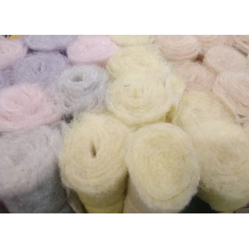 Feltro Lana Bicolore con Frangia - 1mx15cm - Vari Colori