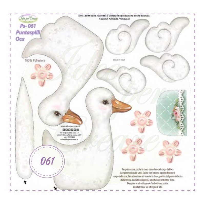 Pannello MINI Ps-061 Oca Puntaspilli Idee Per Creare 25x25cm