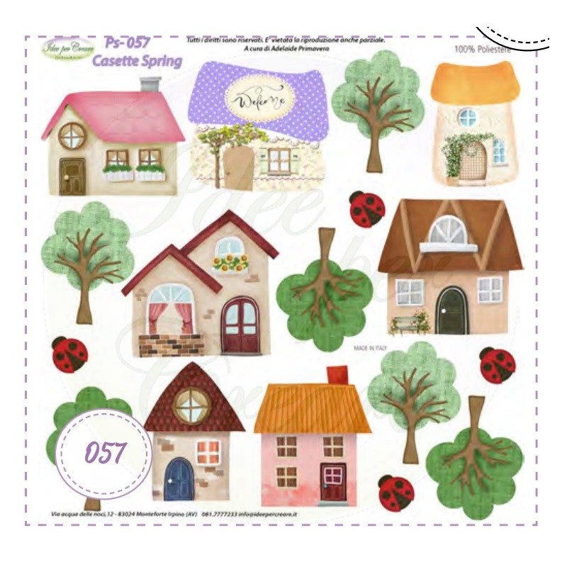 Pannello MINI Ps-057 Casette Spring Idee Per Creare 25x25cm