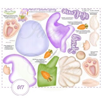 Pannello Gnome Spring Idee per Creare PM-017 Gnomo Primaverile