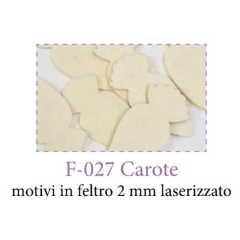 Sagome Carote in Feltro 3cm - Idee per Creare F-027 pz10