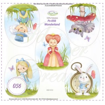 Pannello Alice MINI Ps-056 Wonderland Idee Per Creare 25x25cm
