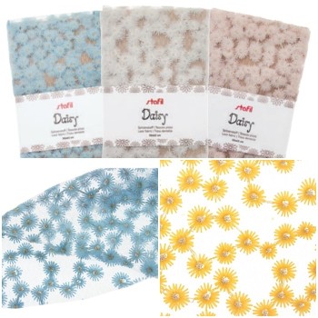 Tessuto Pizzo DAISY 50X65CM - Stafil Tessuto con Margherite