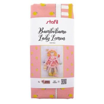 Pannello Bamboliamo Lady Lemon - Tessuto Bambola Stafil 70x100cm