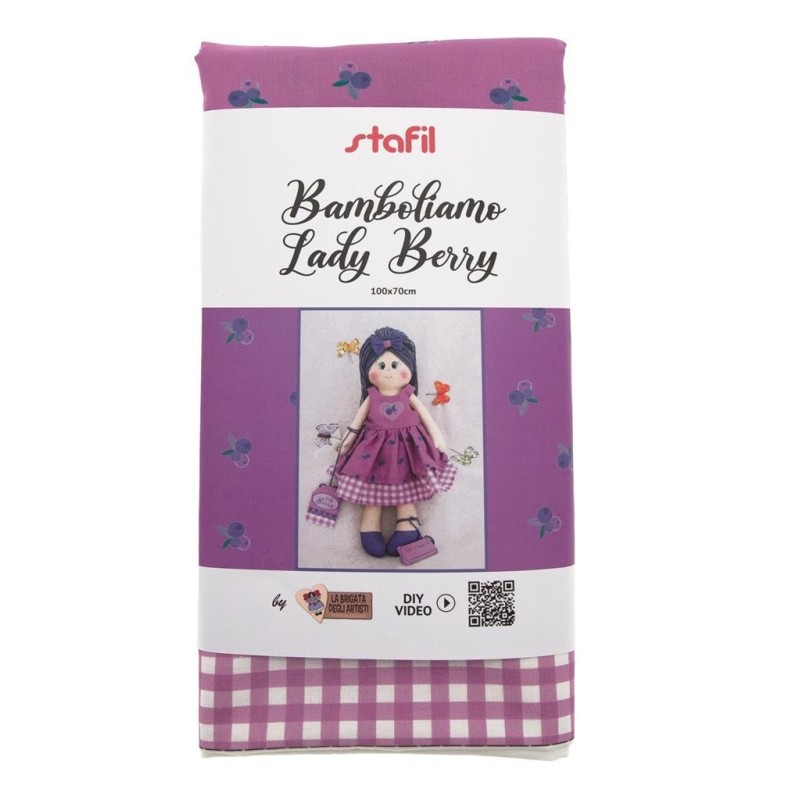 Pannello Bamboliamo Lady Berry - Tessuto Bambola Stafil 70x100cm