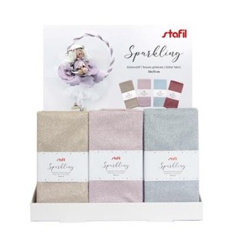 Tessuto Glitterato SPARKLING 50X65CM - Stafil Tessuto con Glitter
