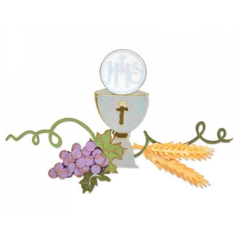 Fustella Prima Comunione 663223 Sizzix Thinlits Die  - First Communion set