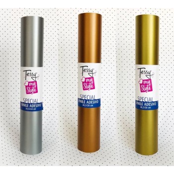 Vinile Adesivo Special Oro, Bronzo e Argento - Foglio 30,5x50cm TESSY