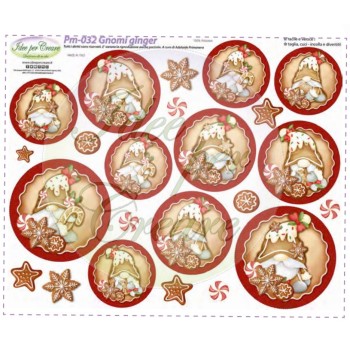 Pannello Gnomi Ginger Idee per Creare PM-032 Natale