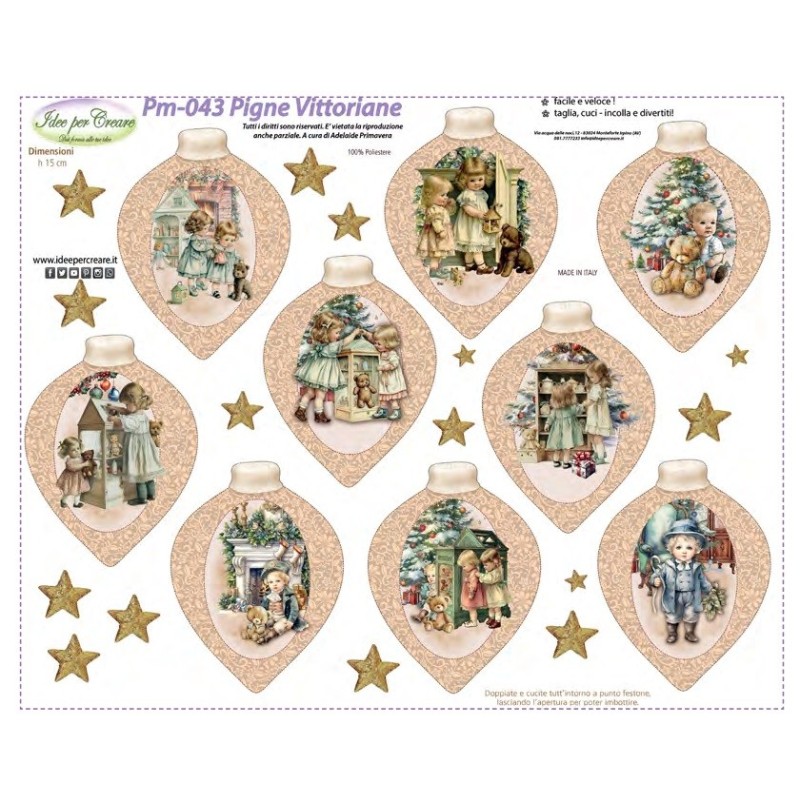 Pannello Pigne Vittoriane Idee per Creare PM-043