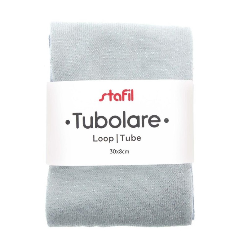 Tubolare Glitter Bianco - 30x8cm - Stafil