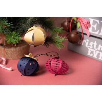 Fustella Sfere in 3D 663789 Sizzix Bigz Die - 3-D Ball