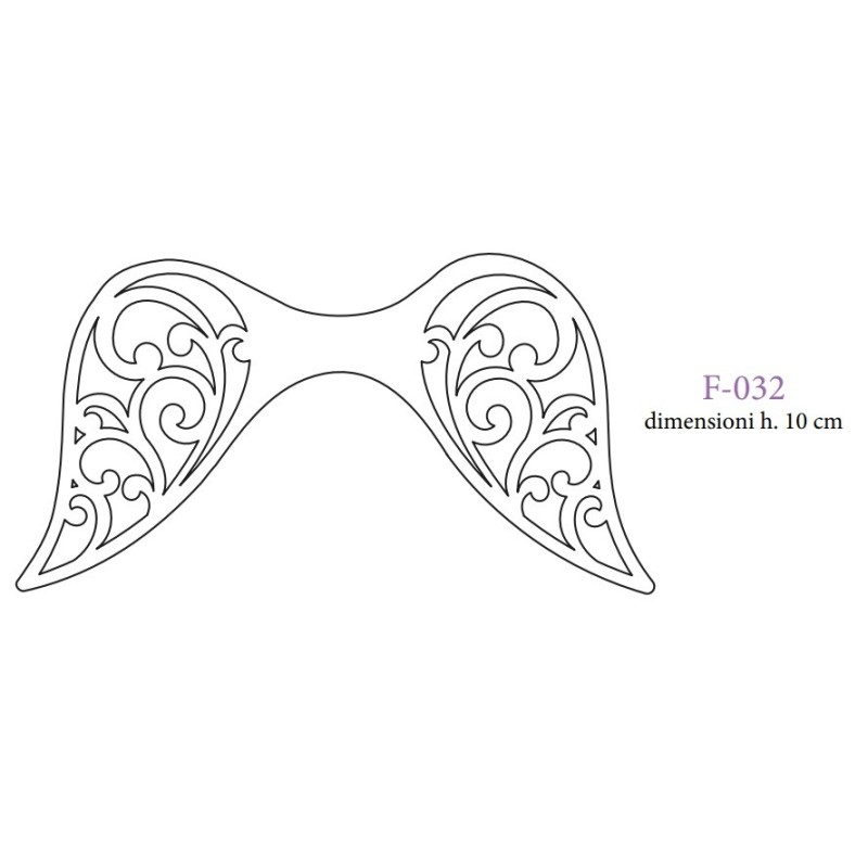 Sagoma Feltro Ali cm 10x18 - Idee per Creare F-032