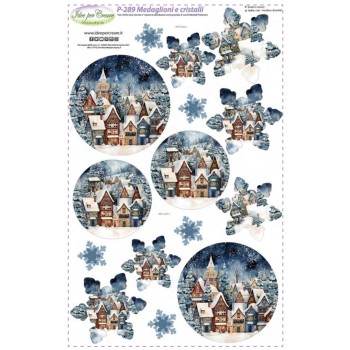 Pannello Medaglioni e cristalli - Idee per Creare P-289