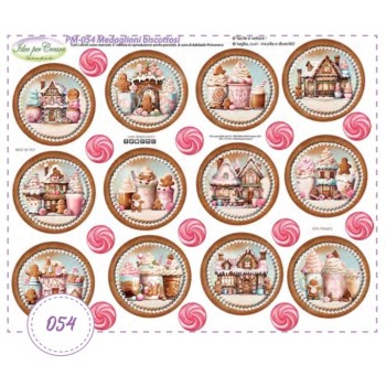 Pannello Medaglioni Biscottosi Idee per Creare PM-054