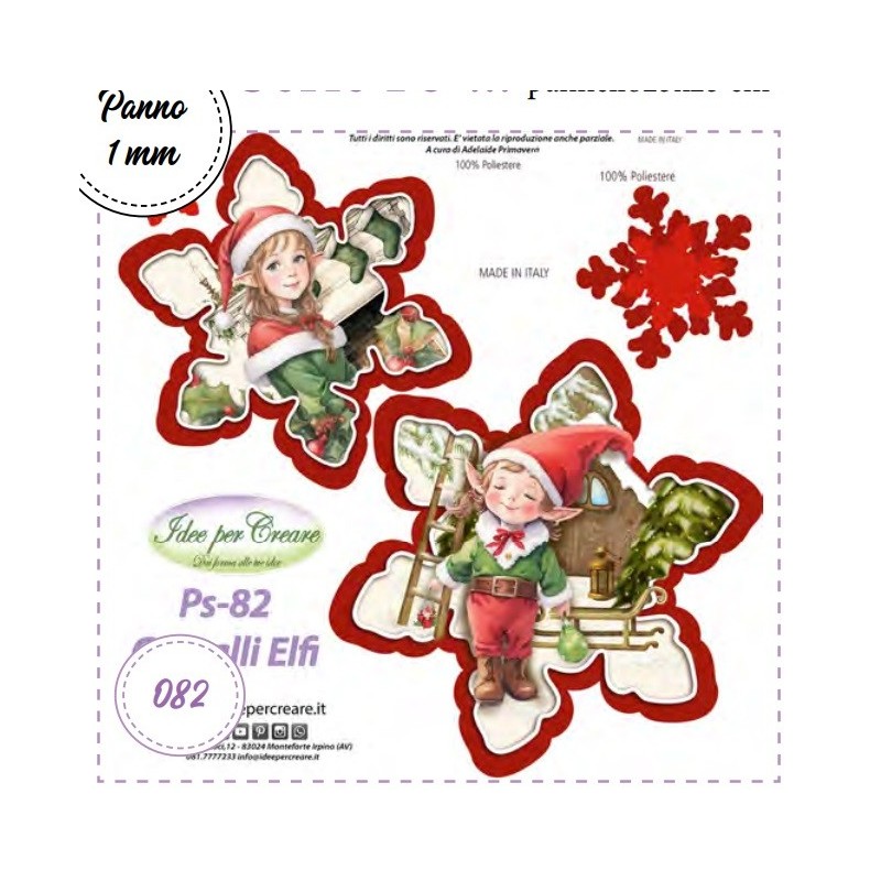 Pannello Cristalli Elfi Ps-082 Idee Per Creare 25x25cm