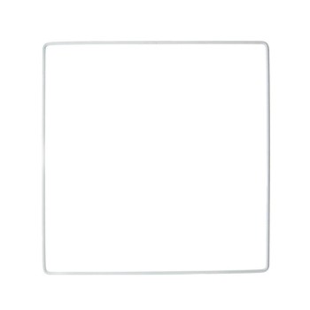 Quadrato di Metallo Bianco - 25x25cm