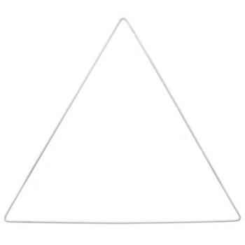 Triangolo di Metallo Bianco - 25cm