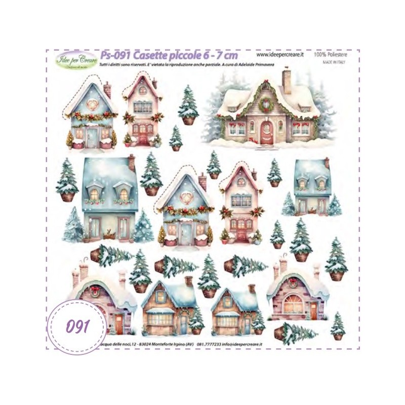 Pannello Casette Ps-091 Idee Per Creare 25x25cm Paesaggio