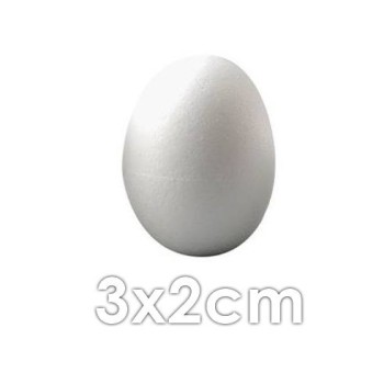 Uovo di Polistirolo 3x2cm