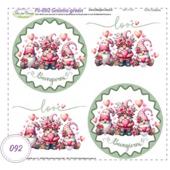 Pannello Gnomo Green Ps-092 Idee Per Creare 25x25cm
