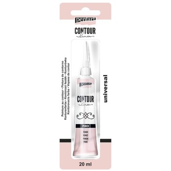 Colore Rosa Punch per contorni PENTART - 20 ml Contour Liner