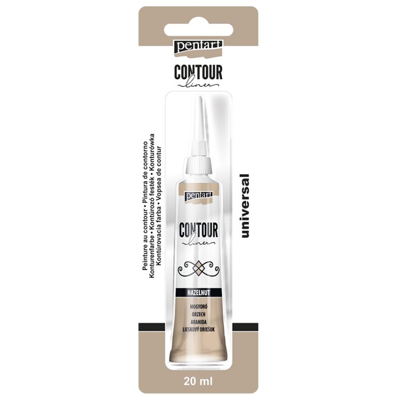 Colore Nocciola per contorni PENTART - 20 ml Contour Liner